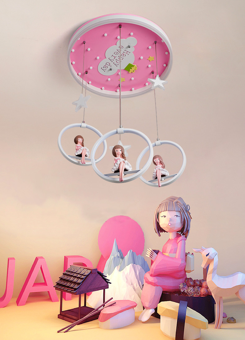 Nordic girl bedroom decor led lights for room indoor girl room chandelier lighting(WH-MA-138)