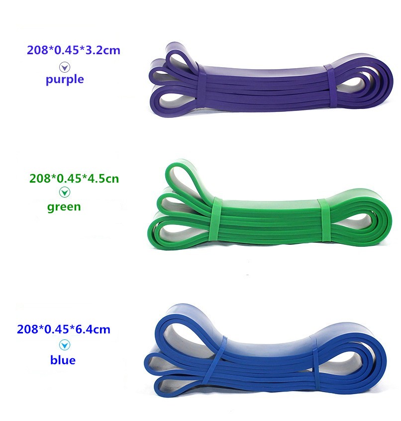 208CM Heavy Resistance Band And Tube Loop Band Exercises Power Training