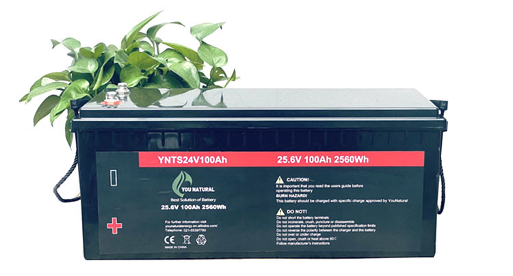 24V LiFePo4 Battery 3000 Cycles Long Cycle Life 2560wh 100ah Rechargeable Lithium Ion Batteries