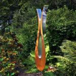 Tulip Shape Large Outdoor Sculpture Corten Steel garden ornaments