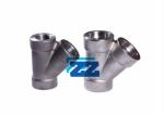 Socket Weld Lateral Tee Forged Pipe Fittings 45 Degree 1 / 2 " 3000LB Pressure