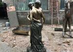 Life Size Bronze As One' Love Statue brass couple Romantic sculpture