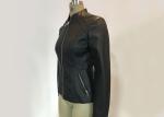 Simple Syle Jack Females Pleather Jacket Slim Ladies Leather Biker Jacket