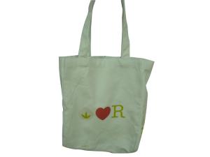 Quality OEM Red Heart Bleached Plain Cotton Bags, Reusable Shopping / Carry / Carrier Bag wholesale