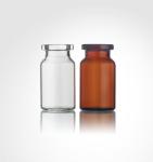 Transparent Amber Tubular Glass Vials 15ml Glass Vials With Rubber Stopper