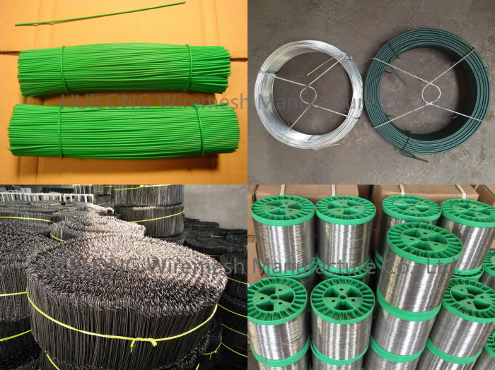HUILONG 150mm Double Loop Rebar Tie Wire Galvanized 1000 Pcs / Bundles