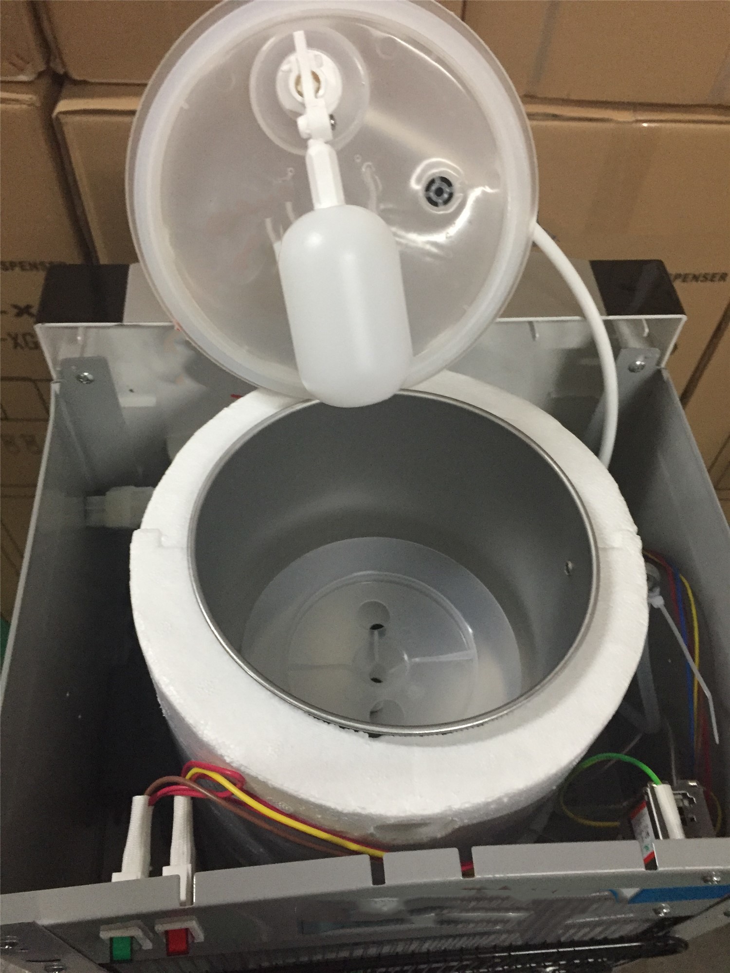 Pipeline Free Standing Water Dispenser Three Taps Simple Design With No Cabinet