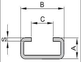 Steel C Profile Scaffolding Accessories For Scaffold Constructions