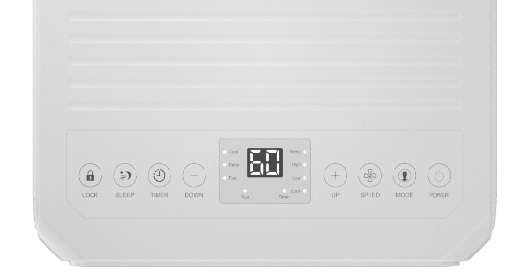 10000BTU R32 Self Evaporative Portable Air Cooling Conditioner LED Display Child Lock