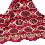 2016 Hot selling embroidery design london swiss lace fabric for nigerian wedding