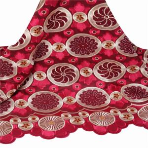 Quality 2016 New arrive embroidery lace fabric swiss voile lace in switzerland F50085 wine wholesale