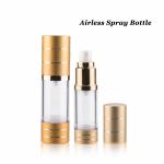 Frosted Golden Airless Spray Pump Bottle 15ml 30ml 50ml Plastic Purple Airless