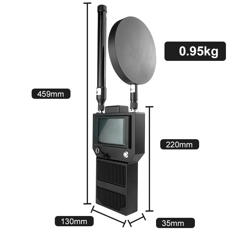 TX 1.5-2km 3 Channel full band Hand Held drone Detector