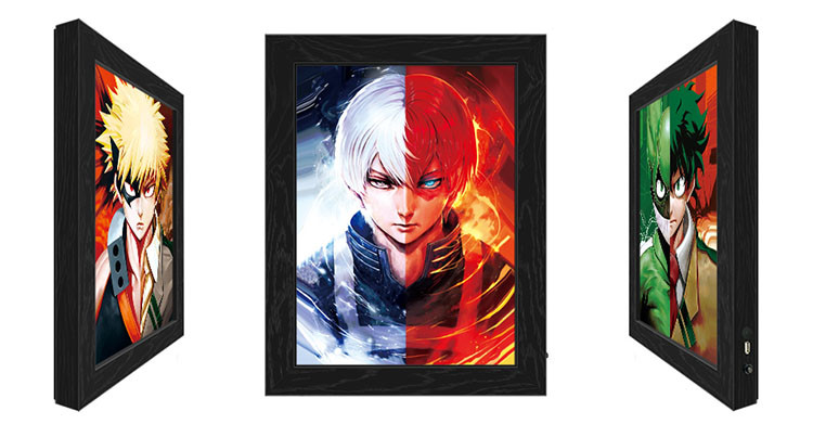 Advertising 3D Lenticular Flip Poster With LED Light Box