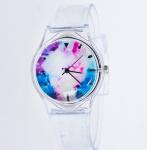 Plastic Sport Watch Transparent Strap 40mm Dial ODM Available