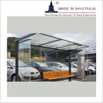 Metal Rectangle T8 Tubes IPE 140 Bus Stop Kiosk