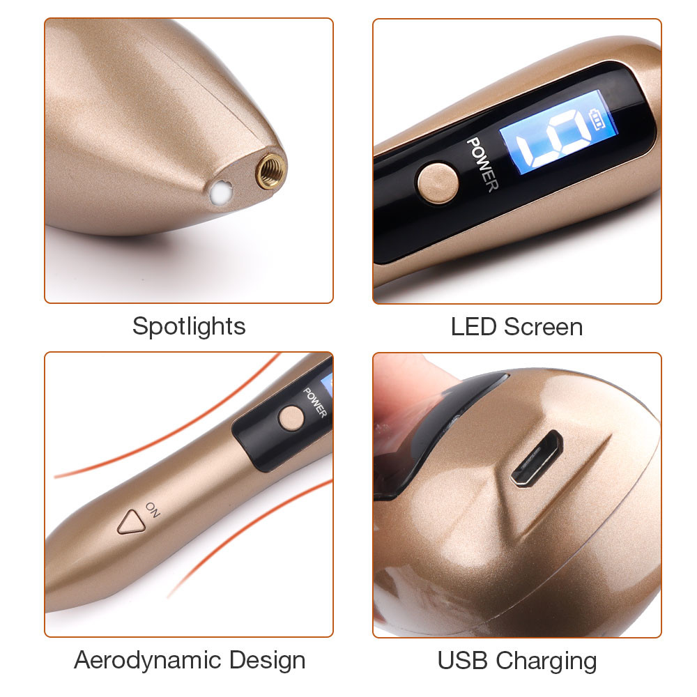 Foreverlily Laser Spot Removal Pen Mole Removal Dark Spot Remover Point Pen Skin Wart Tag Tattoo Removal Beauty Tool