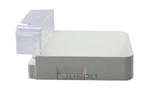 Quality Transparent Dust Cap Ftth Fiber Optic Termination Box PC ABS White Color wholesale