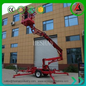 Quality Towable Aerial Boom Lift Telescopic Lifter Boom Lift Access Platform For Construction wholesale