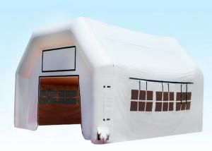 Quality White Inflatable Blow Up Event Shelter , Outdoor Games Large Inflatable Tent wholesale