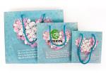 OEM Custom Reusable Shopping Bags , Luxury Coated Packaging Paper Shopping Bags