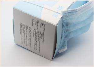 Quality 175*95mm Disposable Surgical Mask , Blue Disposable Earloop Face Mask wholesale