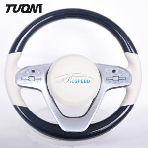 Quality Round Mercedes Benz Steering Wheel Carbon Fiber Leather Soft Grip wholesale