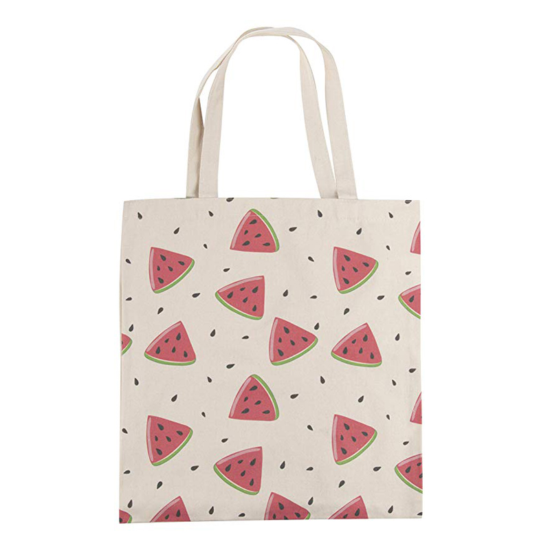 Foldable Recycled Shopping Bag , Heavy Duty Canvas Grocery Totes With Handles