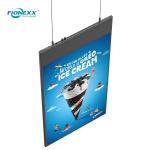 49inch Hanging Digital Signage Screens Dual Sided 700nits Retail Design