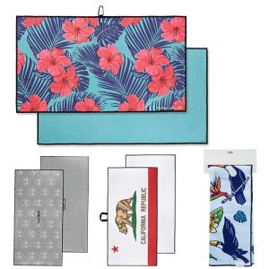 Quality White Waffle Golf Towel Customized Printing Designs For Outdoor Activities wholesale