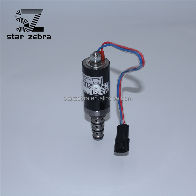 KWE5K-20G24D07 Hydraulic Pump Engine Excavator Parts Solenoid Valve for Building Material Shops in High Demand