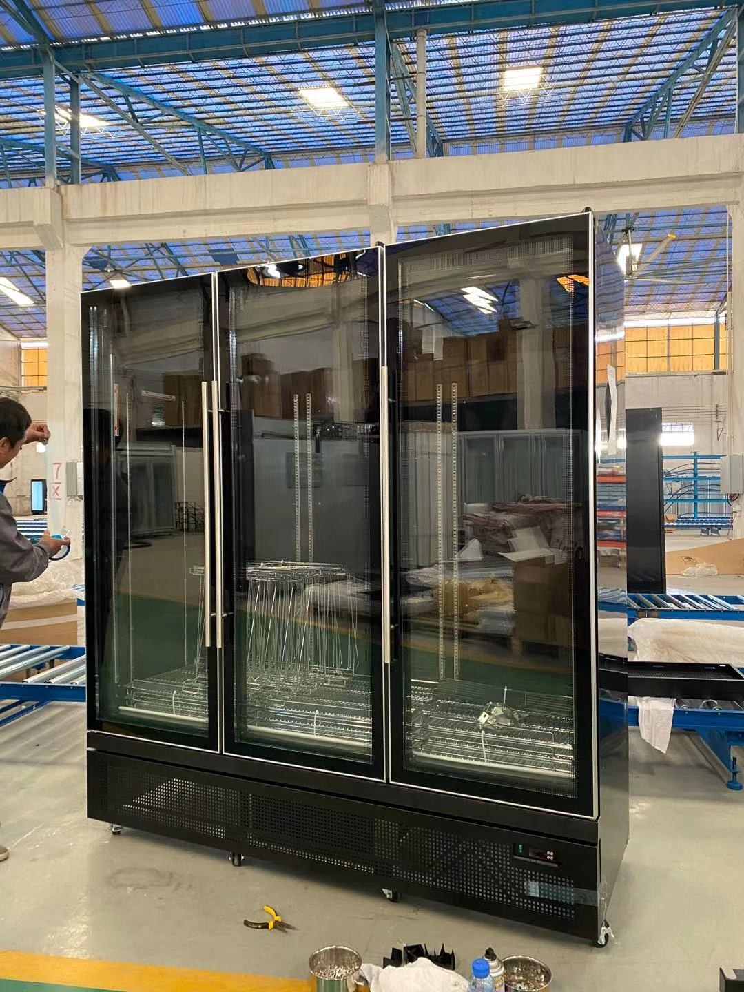 Supermarket glass door beverage Cabinets Commercial Refrigerator beer cooler upright used display refrigerator