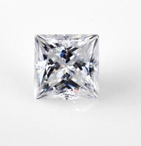 Quality DEF Clear White 7mm Princess Cut 2 Carat Moissanite Stone Very Good Cutting VVS wholesale