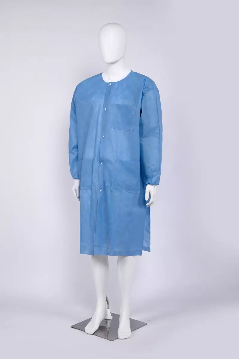 Stretchable Disposable Doctor Coat SMS Spunlace PP Disposable Medical Uniforms