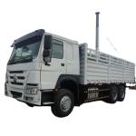 Sinotruck HOWO 6X4 371HP Fence Cargo Truck , 3 Axles Draw Bar Trailer For Sale