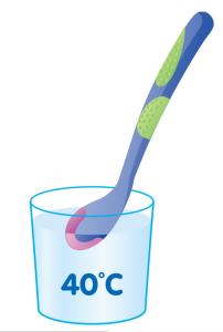 Quality Temperature Sensitive TPE Soft Tip Baby Feeding Spoon wholesale