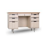 1400mm Wide Electrostatic Fireproof Steel Executive Desk