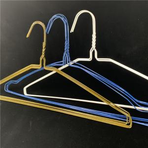 Quality Customized Cloth Hanger Steel , 40.5cm Electrostatic Spraying Metal Coat Hangers wholesale