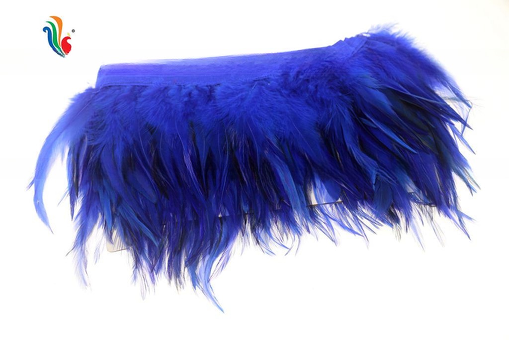 Party Decoration Stretch Saddle Hackle Feather Fringe Trim Shipment DHL Pattern Dyed