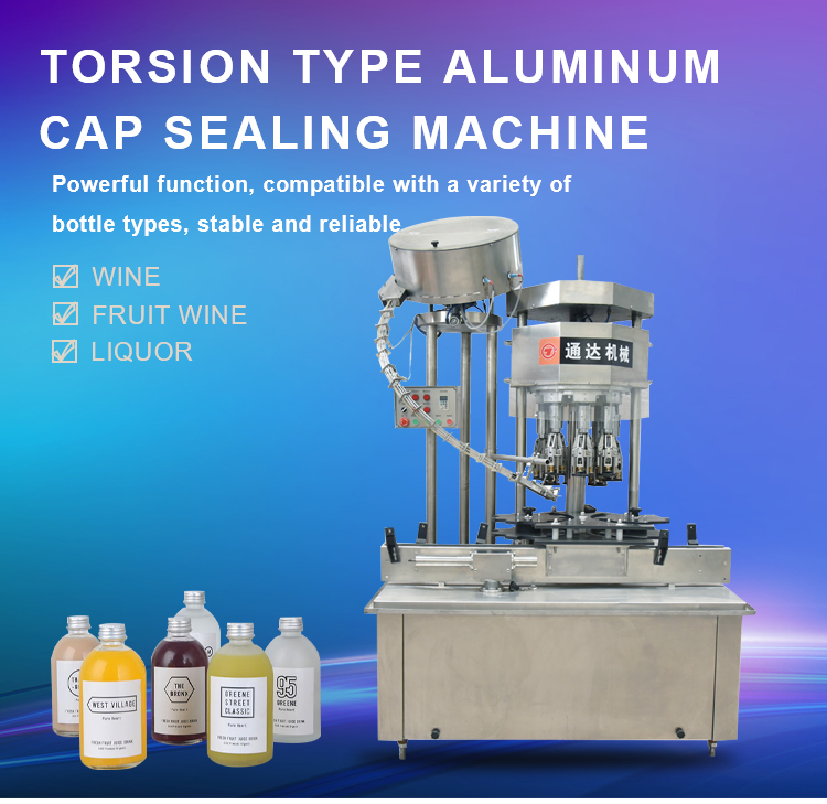 low price automatic aluminum foil cap seal machin bottle screw cap sealing machine