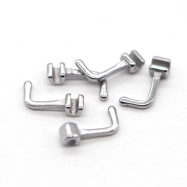 Class II Stainless Steel Dental Orthodontic Crimpable Hook 90 Degree Archwire Attachment with Crimping Feature