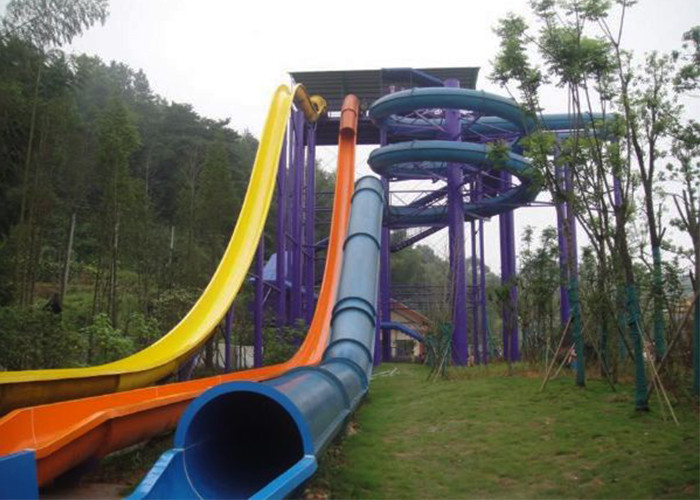 Tube Thrilling Water Slides Adult High Speed With 1 Year Warranty
