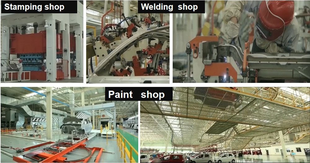 ODM Solar Electric Car Automotive Assembly Plants Mass Production Assembly Plants