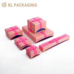Hard Custom Printing Small Gift Cardboard Drawer Paper Box With Bow for Jewelry