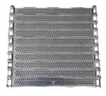 Punched Wire Mesh Conveyor Belt Stainless Steel Chain Plate With Baffle