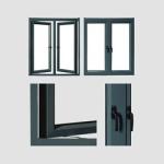 TOPSURE Tinted 900mm Aluminum Horizontal Sliding Windows