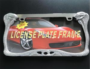 Quality American Standard Snake Chrome License Plate Frames With Carefully Polished wholesale