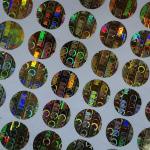 Custom Hologram Sticker Printer Hot Stamping Foil PVC Label Sticker