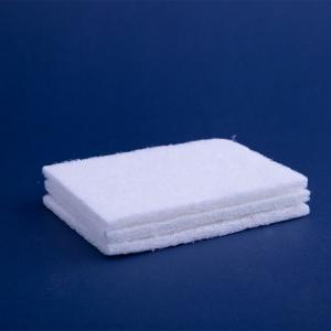 Quality Non Scratch Cleaning Scouring Pad Abrasive Scouring Pad White Square 15*10*0.8cm wholesale