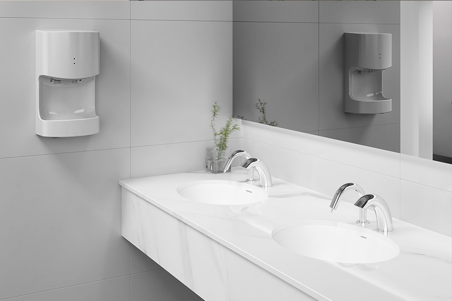 Sensor Faucets Basin Modern Arc Washroom Sink Cold Water Faucet Tap Brass Chrome WC AC/DC 220